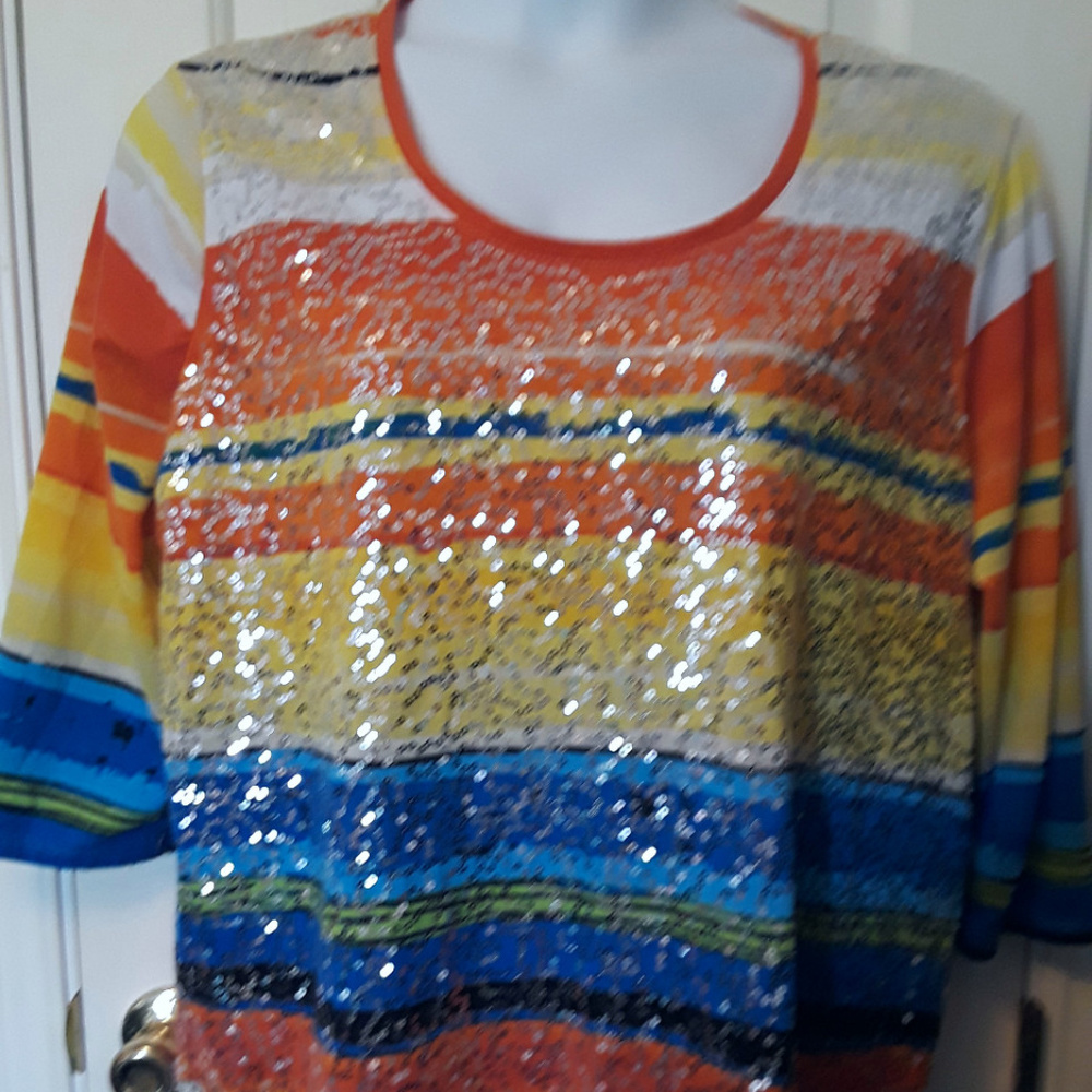 Top multi colored